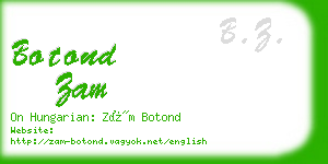 botond zam business card